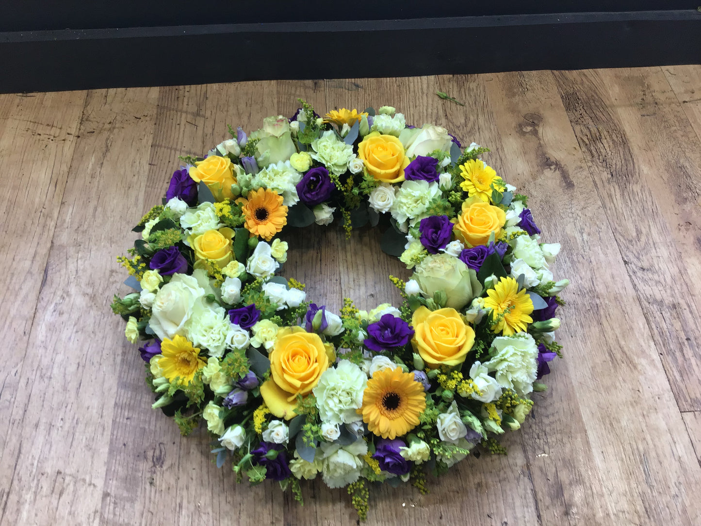 Yellow and Purple Wreath