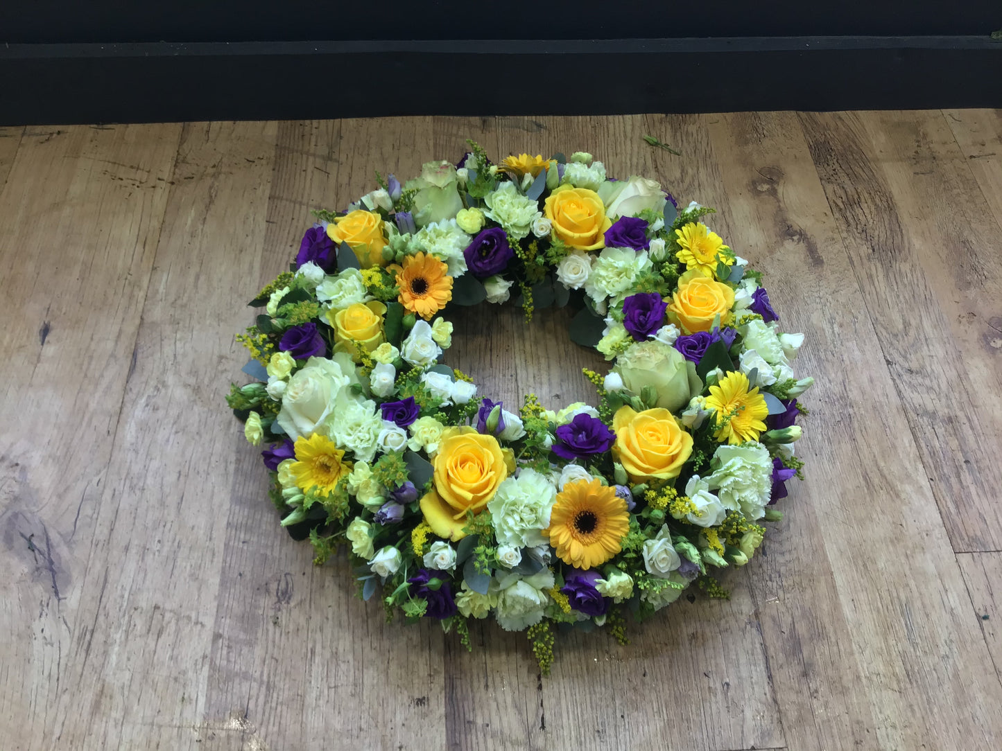 Yellow and Purple Wreath