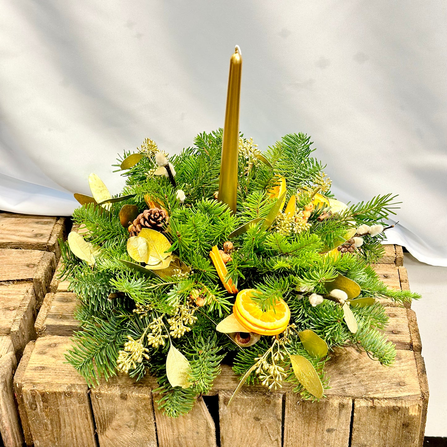 Christmas Candle Arrangement